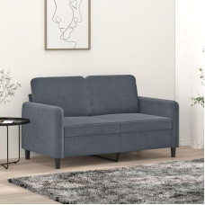 ZEYUAN 359433 2 vietų sofa, tamsiai pilka, 120 cm, aksomas, svetainės sofa, sofos ir kušetės, poilsio sofa, svetainės sofa, sofa su - 359433