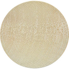 Platzset Gold, 2er-Set Abwischbar, hitzebeständig, rund Platzset Modern, Tischset für Küchen Zuhause Esszimmertisch Restaurant, 38x38cm, Gold