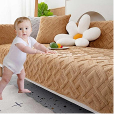 Couch Cover I Shape Stretch U Shape XXL Couch Throw Sofa Throw Blanket Sofa Cover Corner Sofa Velvet Couch Protector Corner Couch Dog Cat Sofa Protector 4/3/2/1 Seater, 6-90 x 210 cm