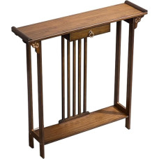 Konsolentisch aus Holz im Landhausstil, schmaler Eingangstisch, moderner Konsolentisch für Sofas, Eingangstisch im Landhausstil, für kleine Räume, Flur, Foyer, rustikal (120 cm/47,2 Zoll)