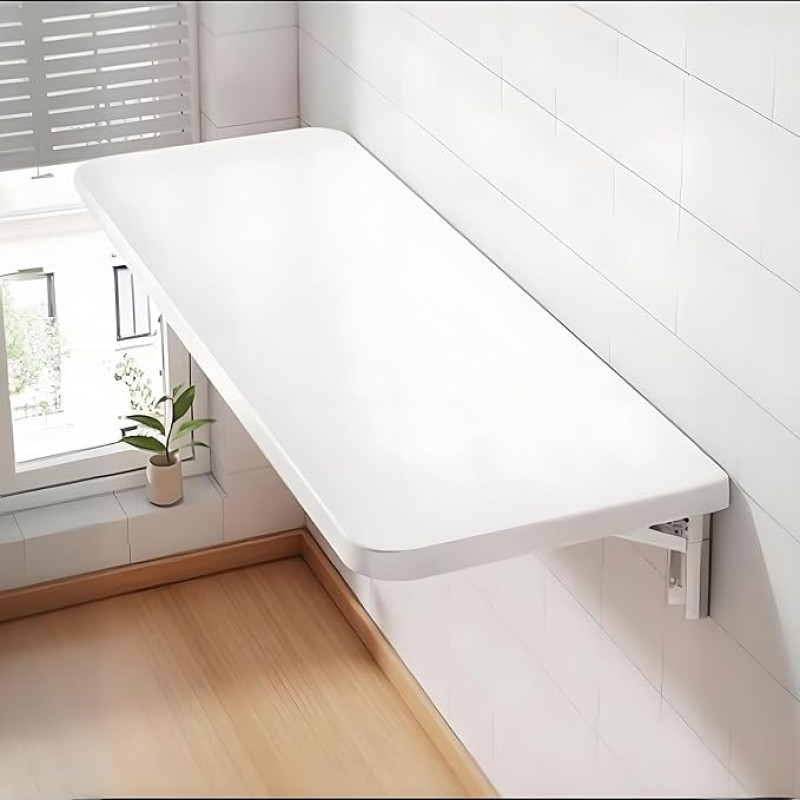 Wandklapptisch Schreibtisch 40 60 80 100 120cm Schminktisch Für Haus Esstisch Wandtisch Klappbar Für Küche Zimmer Wohnzimmer Kinderzimmer(120x40cm/47.2x15.7in)
