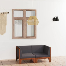 Homgoday 2 vietų sofa su tamsiai pilka pagalvėle Sofa sofa Dvigulė sofa Atsipalaiduoti sofa Minkšta sofa Šiuolaikinė svetainės sofa Svetainės sofa Gyvenamasis kambarys Priėmimo kabinetas Akacijų medžio masyvas
