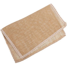 SOLUSTRE 4stücke Placemat Aus Leinen Mit Spitze Pack Wärmeisolierende Tischsets Waschbare Tischsets Für Zuhause Strapazierfähige Tischunterlagen Zum Schutz Von Tischen