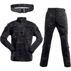 Paintball Airsoft taktiniai kostiumai Männer Jagdkampf Uniform Jacke Camo Shirt & Pants mit Gürtel zum Schießen Jagdkriegsspiel