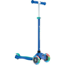 GLOBBER Primo Plus Lights Children's Scooter, 120/80 mm, ABEC 9, 3 Wheels, Height Adjustable, LED Light Wheels