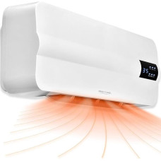 ProfiCare Wall Fan Heater with Window Open Detection, Radiator for up to 60 m², Electric Heater for Wall Mounting Including Mounting Material, Heater with 1.5 m Cable, Remote Control and Timer, PC HL 3116