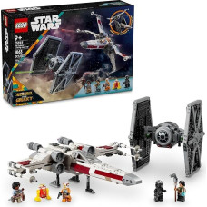 Lego Star Wars TIE Fighter & X-Wing Mash-up statybinių žaislų rinkinys vaikams, berniukams ir mergaitėms nuo 9 metų, su 4 mini figūrėlėmis 75393
