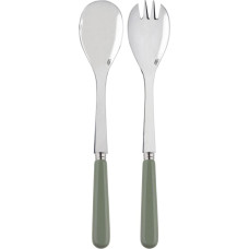 SABRE PARIS - 2 dalių 26 cm salotų servetėlės - Pop - Nerūdijantis plienas ir akrilas - Galima plauti indaplovėje - Šparagų žalia