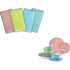 vancasso Macaron Series Serving Plates, Coffee Cups, Saucers and Dessert Plates Porcelain