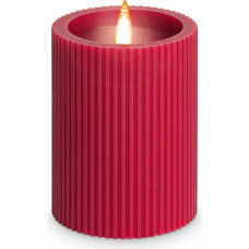 Idena 50158 LED Candle Approx. 11 x 7.5 cm, Real Wax Candle with Flickering Light, Random Colour, Battery Operated, 6 Hours Timer, Party Decoration, Christmas Decoration, Wedding