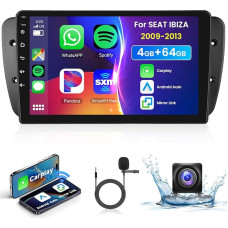 4G 64G podofo 9 colių automobilinis radijo imtuvas su 