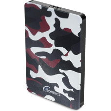 Sonnics 1TB Red Camo External Portable Hard Drive USB 3.0 Super Fast Transfer Speed for Use with Windows PC, Mac, Xbox One and PS4 Fat32