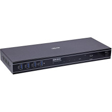 Inline KVM jungiklis 4 krypčių HDMI 2.1, 8K @ 60Hz, USB 3.2, HDR10+, Dolby Atmos, IR ir sparčiųjų klavišų valdymas, RS-232, HDMI jungiklis 4 kompiuteriams, 57885D