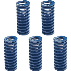 Metal Springs, Compression Springs, 0.63 Inch OD 1.57 Inch Long Spring Steel Spiral Stamping Light Load Compression Mould, Spring Blue, Pack of 10