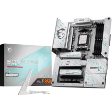 MSI B850 Gaming Plus WiFi PZ pagrindinė plokštė, ATX - palaiko AMD Ryzen 9000/8000/7000 procesorius, AM5 - DDR5 Memory Boost 8200+ MT/s (OC), PCIe 5.0 x16, M.2 Gen5, Wi-Fi 7, 5G LAN
