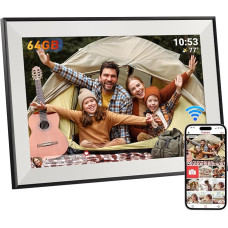 Hesmor 64 GB Frameo Digital Picture Frame WiFi 10.1 Inch 1280 x 800 IPS Touch Screen, Automatic Rotation, Share Photos Instantly via Frameo from Anywhere, Electronic Picture Frame