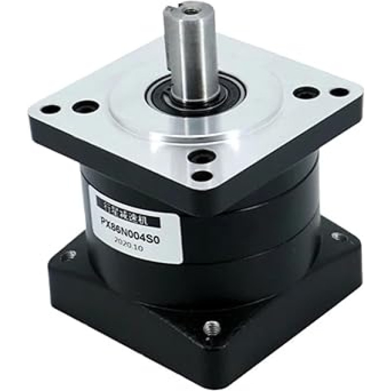 1 Stück PX86 PX80 Drehzahlübersetzung 3,25 4 5 6:1 Planetengetriebe Drehzahlminderer 14 mm Eingangsausgang Kohlenstoffstahl Getriebe für 86 mm Schrittmotor (8 zu 1, PX86)
