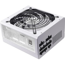 Mars Gaming MPZE750M, Modular ATX 750W Power Supply, 80Plus Silver +87% Efficiency, 140 mm FDB AI-RPM Fan, DC-DC and SMD Technologies, Japanese 105º Capacitors, White