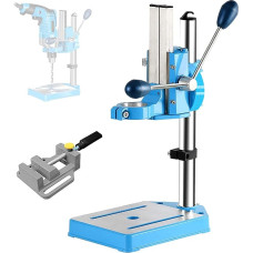 Drill Stand 38-50mm Clamp 80mm Stroke Electric Drill Stand for High Precision Working with Thickened Column and Cast Aluminum Base