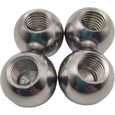 Bohrkugeln aus Edelstahl 1pc Gewinde Halb Halb Loch Edelstahl Bohren Kugeln Weibliche Sackloch Glatte Kugel Perle M2 M3 M4 M5 M6 m8 M10 M12(M18,50mm)