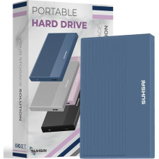 SUHSAI 500GB External Hard Drive Backup Drive USB 3.0 High Speed Data Transfer Hard Drive Compatible with Mac Laptop Desktop Game Console - Blue