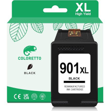 COLORETTO 901XL (1 Black) Remanufactured Ink Cartridge Replacement for HP 901XL for Officejet 4500 G510 J4524 J4535 J4580 J4585 J4624 J4660 J4680 Series Printers