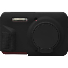 Elonbo-Tasche für die Kodak PIXPRO FZ55 Digitalkamera, Silikoninis dėklas Kodak FZ55 Vlogging-Kamera, Apsauginis dėklas iš gumos, Apsauginis dėklas su apsauginiu dangteliu, Schwarz