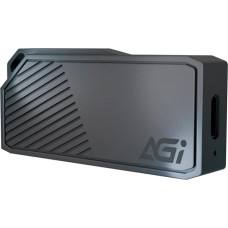 AGI ED238 1 TB nešiojamasis SSD diskas, USB-C USB 3.2 Gen 2 išorinis NVMe kietojo kūno diskas, skaitymo greitis iki 1050 MB/s, suderinamas su PC, 