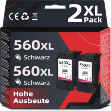 Skyink PG-560XL 560XL Black Ink Cartridge Compatible with Canon Printer Cartridges 560 XL PG560 for TS5350 TS5350i TS5350a TS5351 TS5352 TS5353 TS7450 TS7450i TS7451 Cartridges Pack of 2