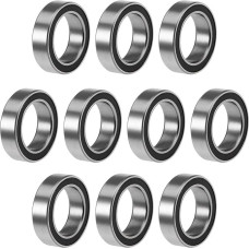Bimetalinis apšvietimo elementas, mikroapsauginis skydelis, 10/100 Stück, 6700ZZ 67002RS, 10 x 15 x 4 mm, miniatiūrinis skydelio skydelis su gumine apsauga(100PCS-6700 2RS Blue, ABEC 5)