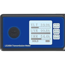 Tint Meter 160 Automotive Solar Film Tester 160A Window Transmission Meter Measure VLT UV Blocking Rate IR Suppression with Easy Operation (LS160A)