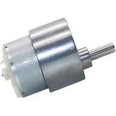 Mikro DC 37-500 Getriebemotor, niedrige Geschwindigkeit, 12 V, hoch, einstellbar, Vorwärts- und Rückwärtsgang, hohes Drehmoment (12V24rpm)