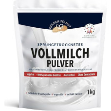Tirpūs nenugriebto pieno milteliai, 1 kg, 26 % riebumo, 27,3 % baltymų, maistingi purškiami džiovinti milteliai, labai kreminės konsistencijos, pagaminti Vokietijoje