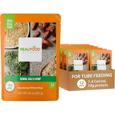 Real Food Blends Quinoa, Kale & Hemp Pureed Blended Meal, 9.4 oz Package by Real Food Blends