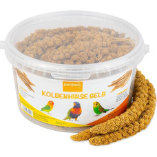 petifool yellow foxtail millet, 500 g, individual feed for all pet birds, bird feed, 100% natural