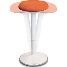 Backerz Ergonomic Stool - Office Stool Test Winner with 55-80 cm Standing Stool Height Adjustable with Swing Effect - Office Standing Chair - Non-Slip Ergonomic Stool - Wobble Stool Office - Orange