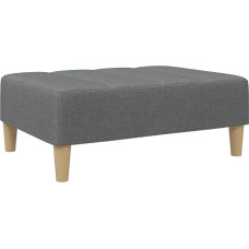 vidaXL Footstool Dark Grey 77 x 55 x 31 cm Fabric