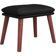 vidaXL Footstool Black 45 x 29.5 x 35 cm Faux Leather