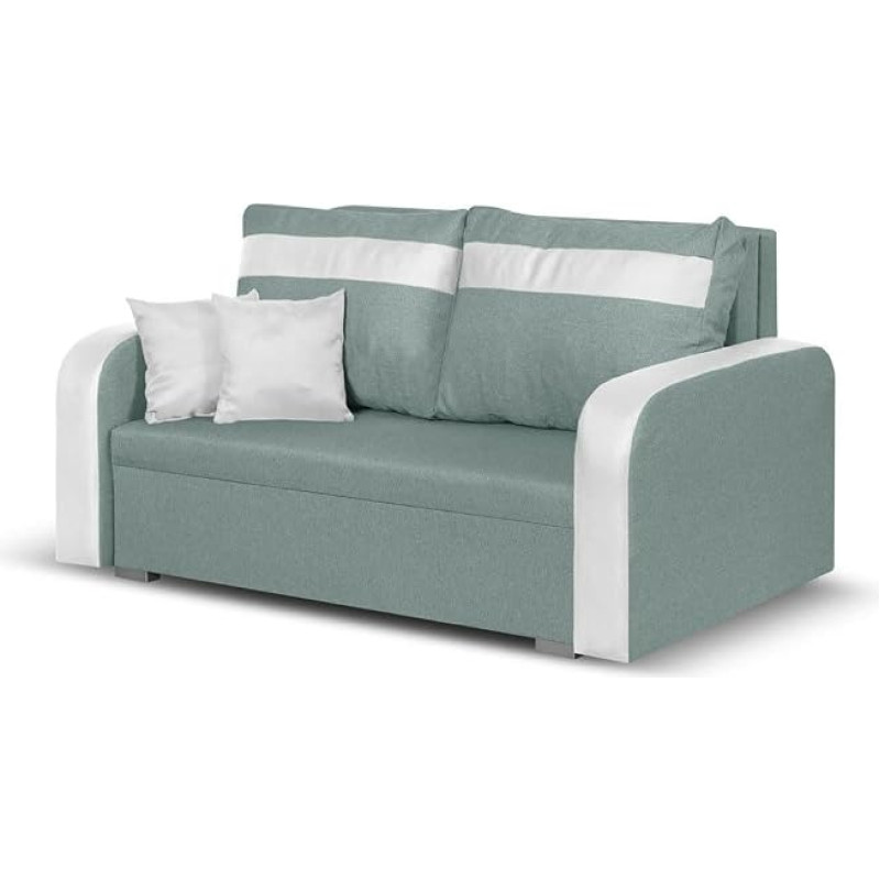 Condi 2-Seater Sofa Bed (Mint/White)