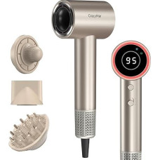 CrazyMar Hair Dryer with Diffuser, 180,000 rpm High Speed Ion Hair Dryer, 5X Faster Blow Dryer, 500 Million Negative Ion Hair Dryer, 58 dB Low Noise, Hair Dryer with 4 Temperature Settings
