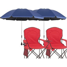 Parasol for Chair with Adjustable Clamp, Surface 105 cm, UPF 50+, with Umbrella Clip Attachment for Patio Chairs, Beach Chairs, Prams, Wheelchairs and Golf Carts