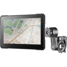 INTERPHONE SYNC70E Essential Motorcycle Carplay for Apple and Android - 7 Inch WiFi and Bluetooth Motorcycle Display for Smartphone Mirroring - Carplay Display with QUIKLOX Holder, IP66 Waterproof