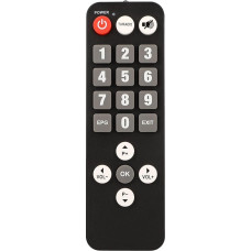 „Zehnder Original“ nuotolinio valdymo pultas vyresnio amžiaus žmonėms, skirtas HX 2200 HDTV palydoviniam imtuvui – papildomas pultas su dideliais mygtukais jūsų HD palydoviniam imtuvui, nuotolinio valdymo pultas, HX2200 HX-2200, vyresnio amžiaus žmonėms s