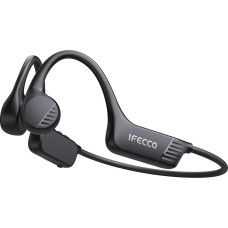 „IFECCO Bone Sound“ ausinės su „Bluetooth 6.0“ – skirtos sportui ir dviračių sportui | IP67 atsparumo vandeniui atviros ausinės su mikrofonu, įkraunamos per „Type-C“ jungtį