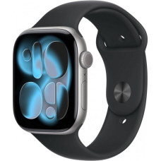 Apple Watch Series 11 GPS 46mm Smartwatch with Space Grey Aluminium Case with Black Sports Band S/M, Sleep Point, Fitness Tracker, Health Monitoring, Always-On Display, Water Resistant