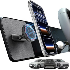„CloudValley“ magnetinis telefono laikiklis, skirtas „Hyundai Ioniq 5“ (2022–2025 m.) / „5N“ ir „Sonata Kona“ (2024–2025 m.) bei „Ioniq 9“, dvipusis magnetinis dizainas, platus pritaikymo spektras, skirtas „iPhone 17“, „16“, „15“, „14“, „13“ ir „12“ model