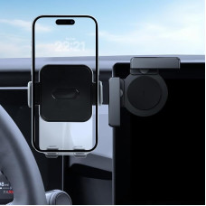 Mobiliojo telefono laikiklis, suderinamas su „Toyota RAV4“ (2023, 2024, 2025 m. modeliai), 10,5 colių, pasukamas 360°, atsegamas vienu mygtuku, 10,5 colių ekrano priedai, suderinami su „iPhone“ 12–17 serijomis ir kitais modeliais