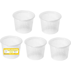 AlcoFermBrew 5 x Cheese Moulds 7.2 x 5.4 cm - 150 g - Cheese Moulds | Basket | Cheese Making | Lab