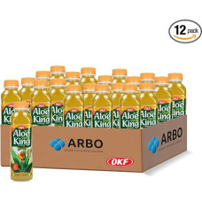 Aloe Vera King Mango Drink 12 x 500 ml - Aloe Vera Drink with Fruit Pieces - Tropical Mango Juice Drink - Halal Soft Drink - Soft Drink - Soft Drink Storage Pack