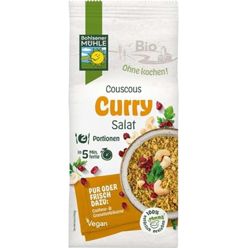 Bohlsener Mühle Couscous Salat, Curry, 165g